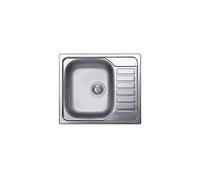 ELLECI SKY 125 LIX125SACSX LAVELLO 1 VASCA CON GOCCIOLATOIO A DESTRA 58x50 CM - INOX