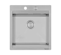 Foster Lavello una vasca 1031 050 finitura acciaio inox da 48.6x52 cm