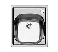 Foster Lavello ad incasso S1000 1144 001 1 vasca Inox spazzolato Foro miscelatore a destra 50x44 cm