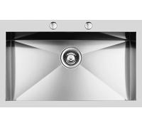 Foster Lavello Filotop Quadra 1229 050 Acciaio inox spazzolato 82,5x50,25 cm