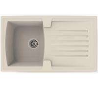 Lavello Cucina Lavello Incasso Granito Mineralite 86 x 50 Beige respekta Boston
