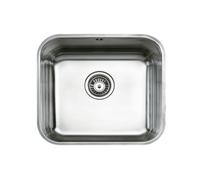 BE 45.40 IN 995+JBN Kit fregadero inox BE cubeta, 200mm, Mueble 60, sifón, dispensador, grifo cromo caño alto giratorio