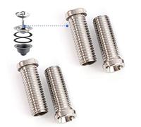 Lavello a vite cava, 4 pezzi vite cava da 35 mm per valvole a cestello, vite di scarico in acciaio inox per scarichi valvole con 1,5" e 3,5", valvola di scarico, accessori di scarico