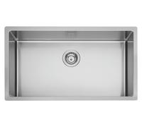 Apollo Lavello LNR74FSFR Radius R12 1 vasca Inox spazzolato Incasso 740x440 mm