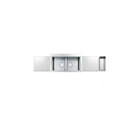 LAVELLO APELL PD86.2IKITW WHITE 86X25 cm 2 VASCHE RETTANGOLARI#CONSEGNA IN 3 SETTIMANE#