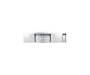 LAVELLO APELL PD86.2IKITW WHITE 86X25 cm 2 VASCHE RETTANGOLARI#CONSEGNA IN 3 SETTIMANE#
