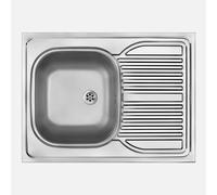 Lavello appoggio 1 vasca e gocciolatoio Idrostile Guantánamo 600x160 mm satinato Satinato