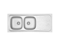 LAVELLO APPOGGIO IN ACCIAIO MOD. LA01 CM 120x50 cm. 120 gocciolatoio dx