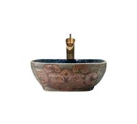 Lavello Bagno Lavandino da bagno con rubinetto e scarico, set balcone, lavabo artistico, hotel, appartamento, ceramica Controsoffitto moderno