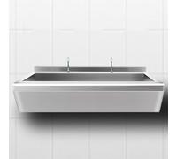 Lavello Commerciale A Scomparto Con Montaggio A Parete - Lavello Di Servizio In Acciaio Inox Con Rubinetto - Vasca Di Lavaggio Robusta Per Ristoranti, Cucine, Bar, Garage(100 * 50 * 22cm)