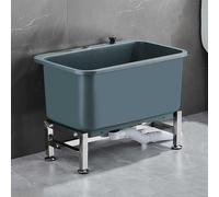 Lavello commerciale del mocio del pavimento con il bacino profondo, lavandino di utilità rimovibile su ruote per uso del garage e del cortile