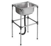 Lavello Commerciale per Ristorante, Lavello in Acciaio Inossidabile, Lavello Autoportante a Vasca Singola, Lavello per Catering per Esterni Interni, Lavanderia, Cortile, Garage (Size : 37x31x80cm/14.