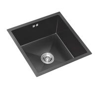 Lavello compatto dell'acciaio inossidabile, singolo bacino della ciotola per la cucina esterna del camper RV.Heavy Duty 18 Gauge Rame Fondo Riduce Il Rumore.Kit di scarico di installazione facile incl