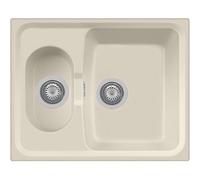 Lavello composito cucina PLADOS modello HR6151 due vasche - Jasmine Beige