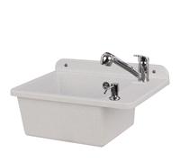 Lavello con rubinetto con troppopieno Dispenser sapone Sifone 3 colori 21 SETS