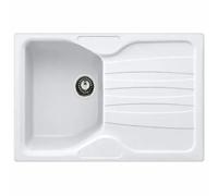 Lavello Cucina 1 Vasca con Gocciolatoio Reversibile Fragranite Bianco