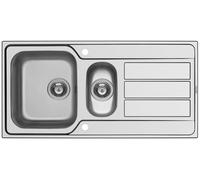 Lavello Cucina 100x50cm Incasso Athena Foro per Rubinetto Gocciolatoio 1,5