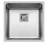 Lavello Cucina 44x44cm Lavello Incasso Lume Acciaio Inox Installazione a Filo