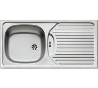 Lavello Cucina 86x43, 5cm CA1 Gocciolatoio Campeggio Senza Foro per Rubinetto