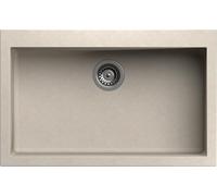 Lavello cucina Ettore Mix avena 1 vasca/vascone 79 x 50 cm Made in Italy