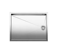 Lavello Cucina Incasso Acciaio Inox 59x44 1 vasca senza gocciolatoio colore Acci