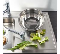 Lavello Cucina Miscelatore Ciotole Frusta Insalatiera 35cmx35cmx15cm Facile da P