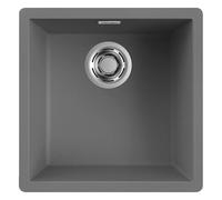 Lavello Cucina Monovasca Elleci Zen 102 LKZ10299M 45,6x45,6 Grigio Dark Grey K99