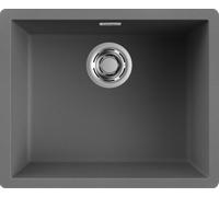 Lavello Cucina Monovasca Elleci Zen 105 LKZ10599M 55,6x45,6 Grigio Dark Grey K99