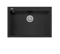 Lavello Cucina Plados 1 Vasca da Incasso 76 cm Nero UG70 - ON7610 One