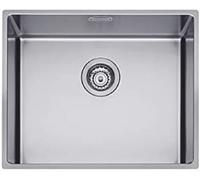 Lavello cucina Plados SL5400 in acciaio inox satinato a una vasca per installazione Sottotop