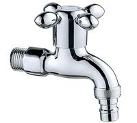 Lavello cucina rubinetto per la lavatrice del bagno, rubinetto a foro singolo in ottone con valvole in ceramica in acqua fredda, tappo del bacino del lavandino per lavabo per la cucina del ristorante