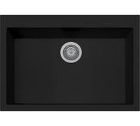 Lavello cucina Ulisse 79 Mix nero 1 vasca/vascone 76 x 50 cm Made in Italy