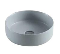 Lavello da appoggio in porcellana con top da 360 mm di diametro grigio...