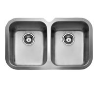 Lavello da appoggio rettangolare in acciaio inox Teka BE 2C 765, 2 vasche, 20 cm