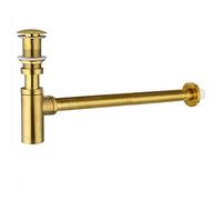 Lavello da bagno in acciaio inossidabile inossidabile spazzolato rubinetto da bagno per guaicetta per colpa senza buco per decorazioni per il bagno moderno Aqiong