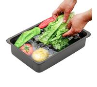 Lavello Da Campeggio - Lavello Da Cucina In Acciaio Inossidabile Da 36,5x25x10,3 Cm, Multiuso, Comoda Vasca Per Con Tappo Di Scarico | Utilità Pieghevole Portatile Per Barbecue