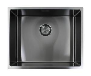 Lavello da cucina 3D 540 x 444 con valvola a cestello integrale, lavello da incasso con maggiore resistenza ai graffi, acciaio inox antracite