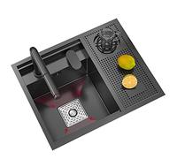 Lavello Da Cucina 55 * 45 Cm Lavello A Scomparsa In Acciaio Inox Lavello Bar Con Lavabicchieri Vasca Per Lavare Le Verdure Piccolo Slot Singolo Di RV