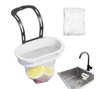 Lavello da cucina Cappellino - 6,5x3,7x5,87 pollici di cattura dei rifiuti per filtraggio dei rifiuti, prevenzione dello zoccolo con sacchetti da 50 maglie, strumento filtro per bucce di tè, resti di