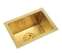 Lavello Da Cucina Dorato Workstation In Acciaio Inox Lavello Per Camper Lavello Per Preparazione Bar Con Tappo Per Lavello Dorato E Filtro Di Scarico Sottotop O Drop-in Per Ristorante Negozio Bar Bagn