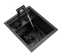 Lavello da Cucina Durevole per la ristrutturazione dello Studio Domestico Lavello da Cucina in Acciaio Inossidabile Mini lavello Invisibile per Camper Prepara Il lavello Lavello da Incasso L