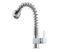 Lavello da Cucina Estraibile a Molla Rubinetto Acqua Calda e Fredda Cucina e Bagno in Rame Miscelatore con ugello Rotante Universale Rubinetto monocomando per Vasca da Bagno Soffione Doccia Rubinetto