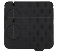 Lavello da cucina Guardia spruzzata, 2 pezzi Mini tappetino da cucina, lavandino a doppia faccia a doppia protezione spruzzata pendenza inclinata per, bagno, angolo, protezione da worktop/8.3 x 5, 7 i