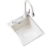 Lavello da cucina in acciaio inox con rubinetto estraibile facile da pulire design antigraffio per cucine moderne