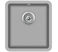 Lavello da cucina in granito vassoio singolo 42 x 46 cm grigio 02_0002330