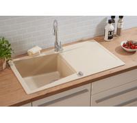 Lavello Da Cucina Incassato Lavello In Granito 86 X 50 Beige Respekta Seattle