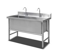 Lavello da Cucina Indipendente in Acciaio Inox Commerciale, Lavello da Cucina Industriale Commerciale, Grande Lavello Autoportante in Acciaio Inox Con Rubinetto (100cm/39.4in)