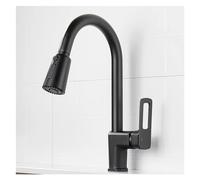 Lavello da cucina moderno grigio con rubinetto estraibile girevole a 360°, rubinetto miscelatore caldo e freddo, facile installazione, perfetto per cucine contemporanee