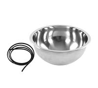 Lavello da Cucina per Singolo, Lavello Ovale in Acciaio Inossidabile, Lavello a Vasca Singola per Rotondo 340 Mm/13,4 Pollici di Diametro in Acciaio Inossidabile 304 Grande