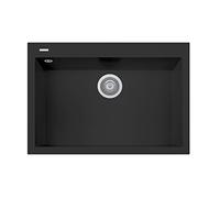 Lavello da cucina PLADOS ON7610 vasca singola Nero Metal